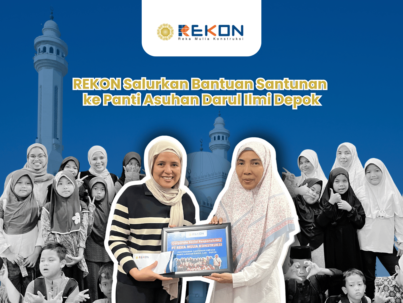 REKON Salurkan Bantuan Santunan ke Panti Asuhan Darul Ilmi Depok